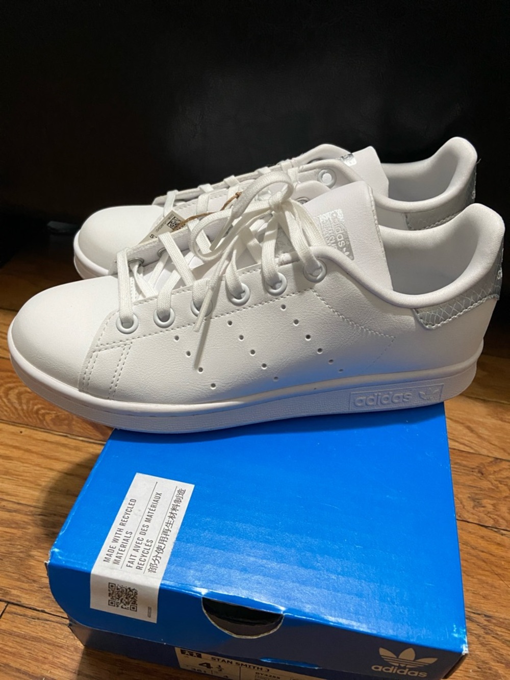 adidas Kids White Sneakers